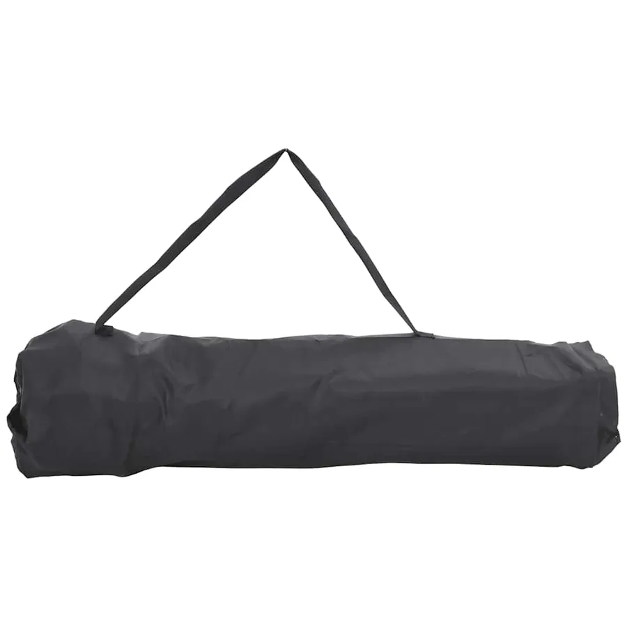 Chaise de camping avec poche pliable lot de 2 noir - 6