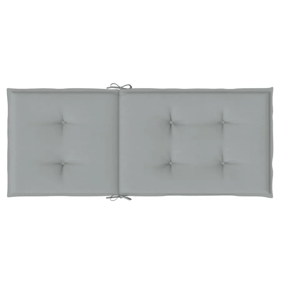Coussins de chaise à dossier haut lot de 6 gris clair mélangé - 7