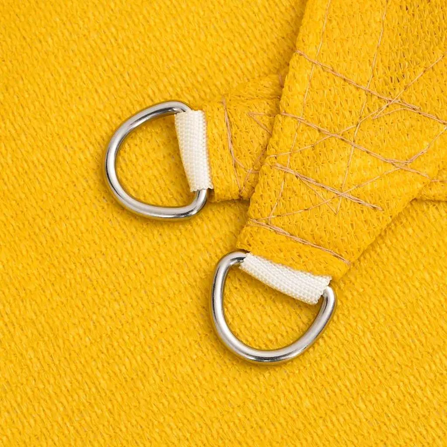 Voile d'ombrage 160 g/m² rectangulaire jaune 3,5x5 m PEHD - 5