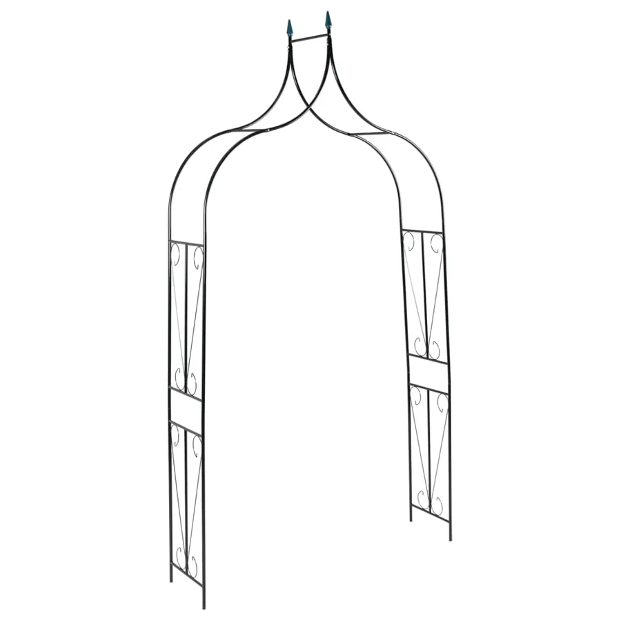 Garden arch Dark green 142x37x275 cm Iron