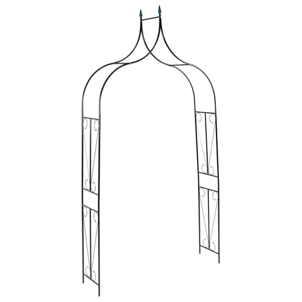 Garden arch Dark green 142x37x275 cm Iron