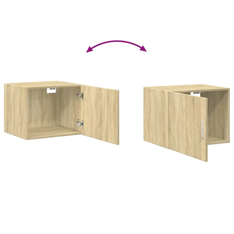 Armoire murale chêne sonoma 50x42,5x40 cm bois d'ingénierie - 7