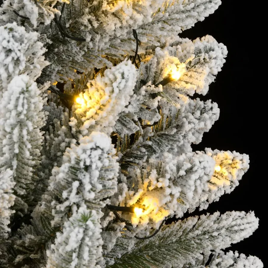 Sapin de Noël artificiel 150 LED et flocon de neige 120 cm - 8