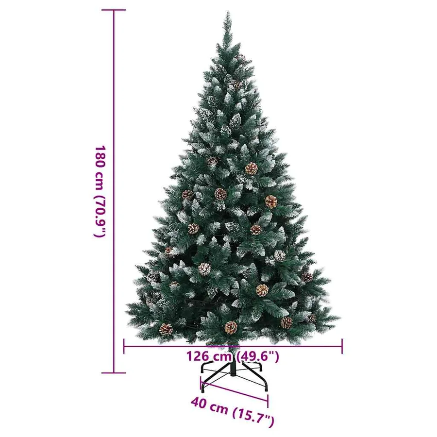 Sapin de Noël artificiel 300 LED 180 cm - 12
