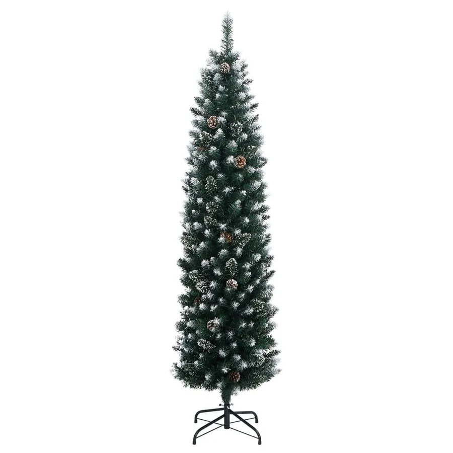 Sapin de Noël artificiel mince 300 LED 180 cm - 2