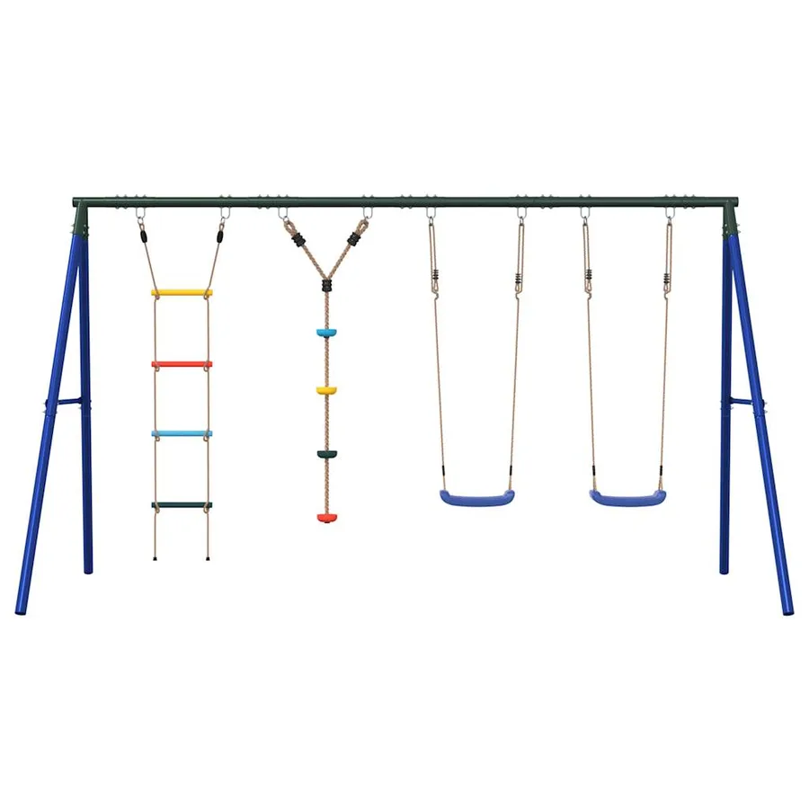 Jeu balançoire extérieur balançoires échelle et corde à disque - 3