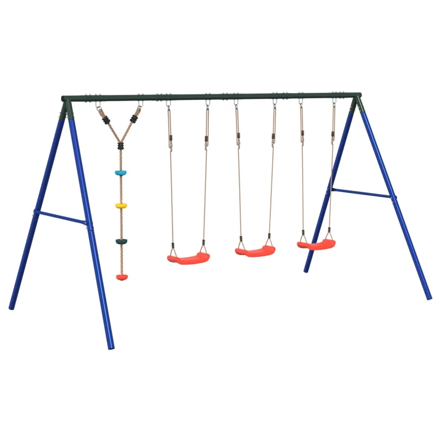 Ensemble balançoire d'extérieur balançoires et corde à disque - 2
