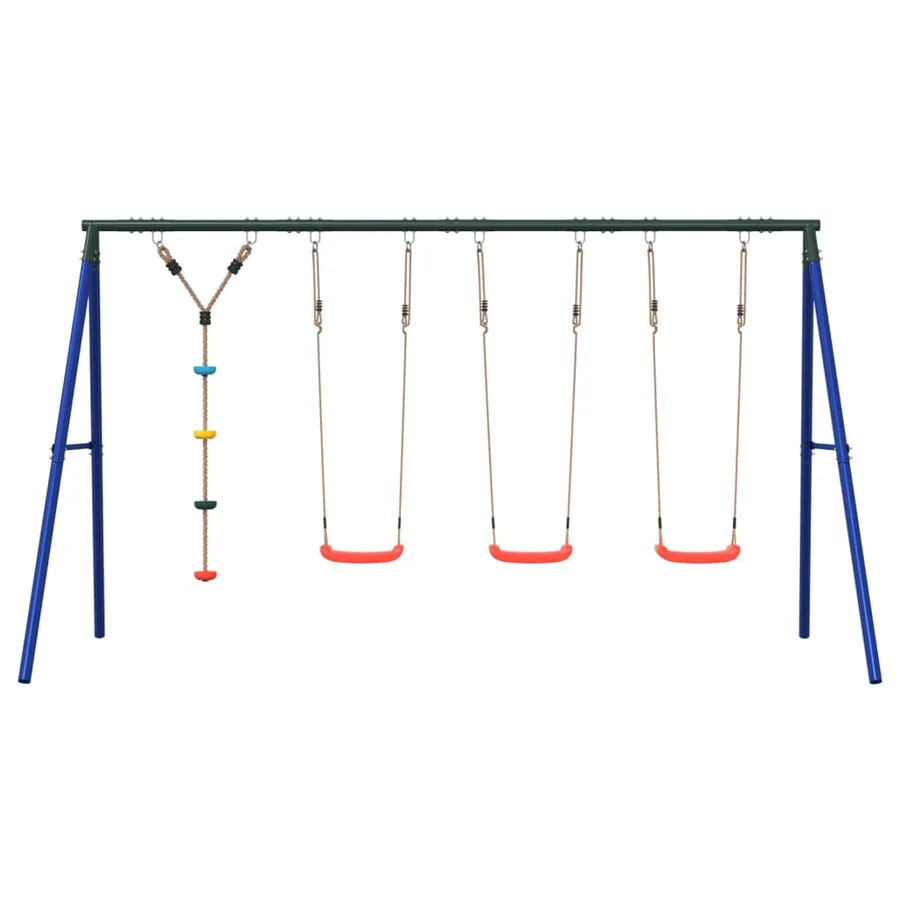 Ensemble balançoire d'extérieur balançoires et corde à disque - 3