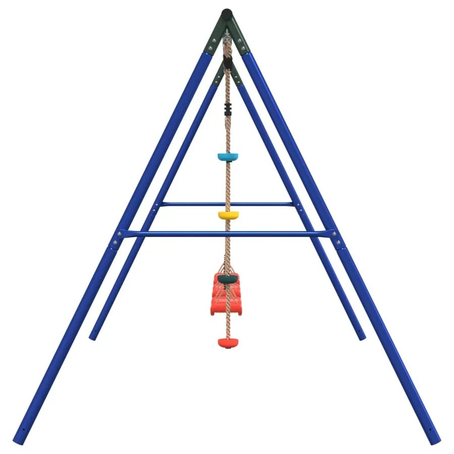 Ensemble balançoire d'extérieur balançoires et corde à disque - 4