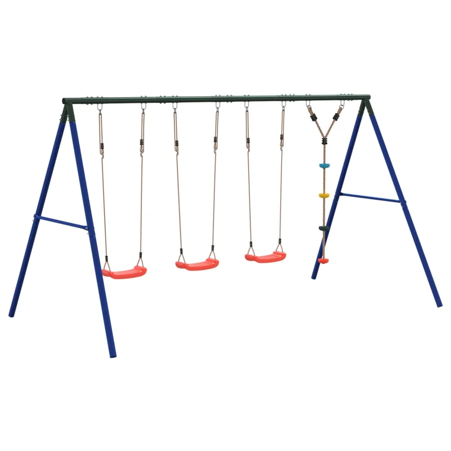 Ensemble balançoire d'extérieur balançoires et corde à disque - 5