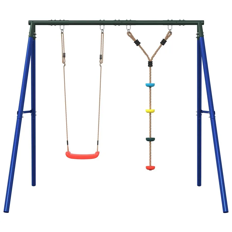Ensemble balançoire d'extérieur balançoire et corde à disques - 3