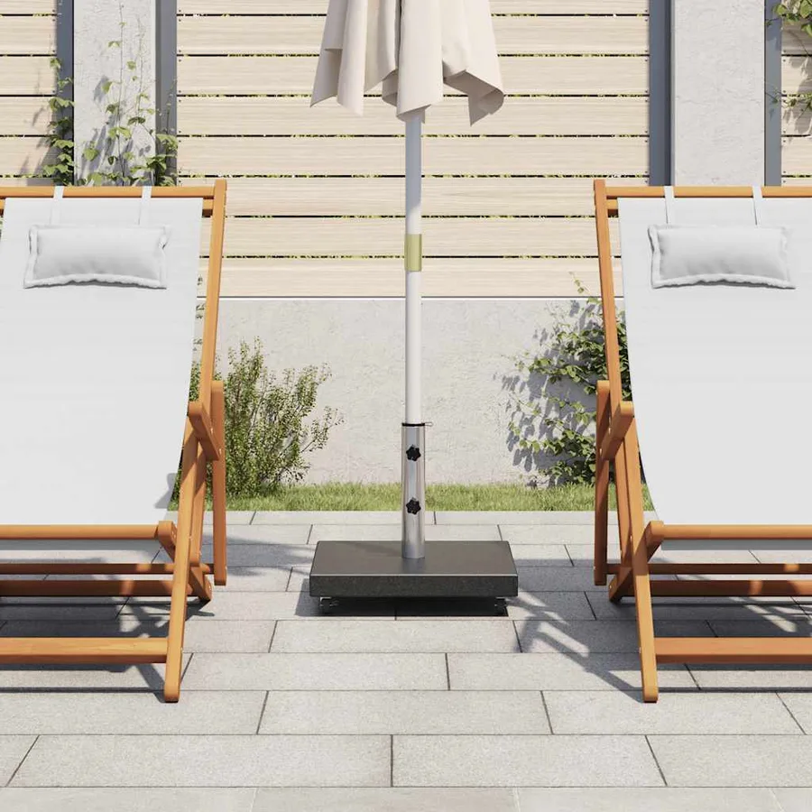 Socle de parasol Granite 30 kg Carré Noir - 3
