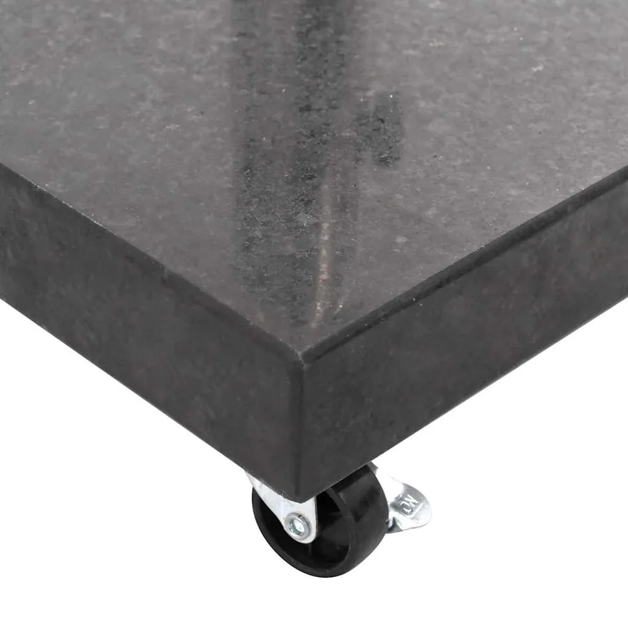 Socle de parasol Granite 30 kg Carré Noir - 6