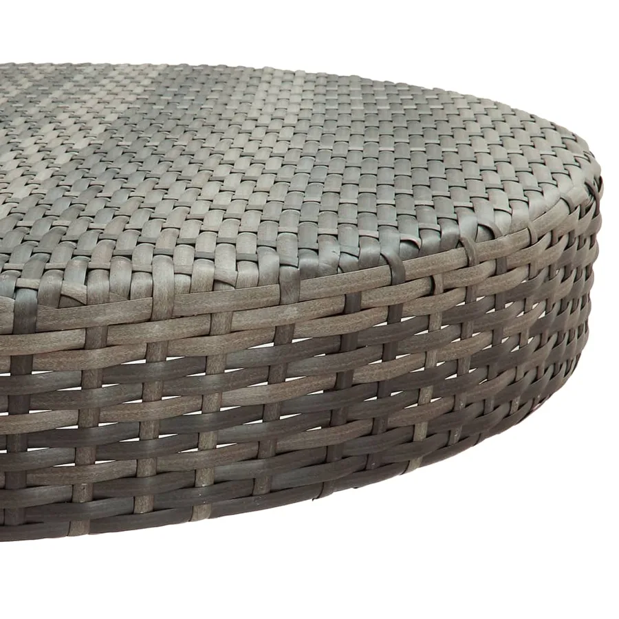Ensemble de bar de jardin 5 pcs avec coussins gris poly rotin - 7