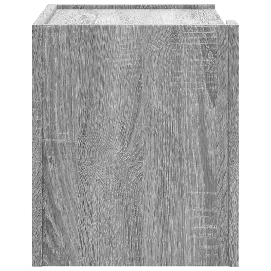 Table de chevet murale sonoma gris 45x30x35 cm - 5