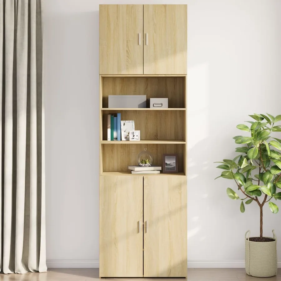 Armoire murale chêne sonoma 80x42,5x64 cm bois d'ingénierie - 3
