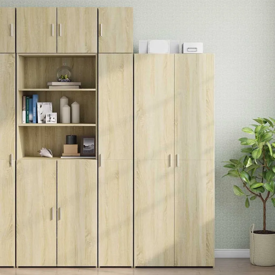 Armoire de rangement mince chêne sonoma 30x42,5x225 cm