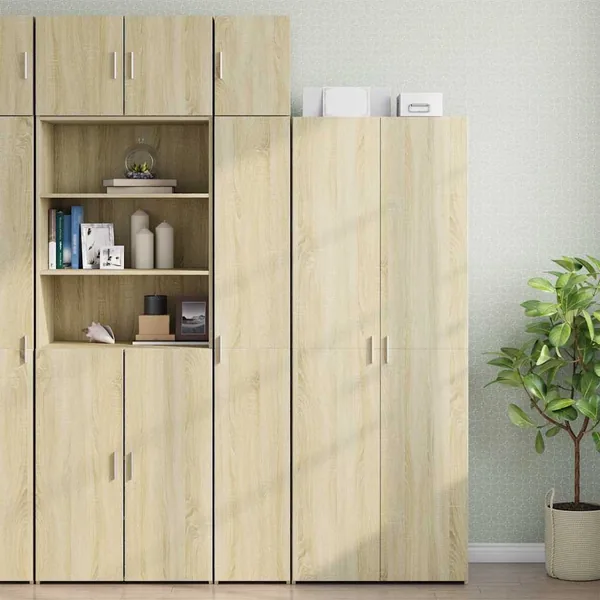 Armoire de rangement mince chêne sonoma 30x42,5x225 cm