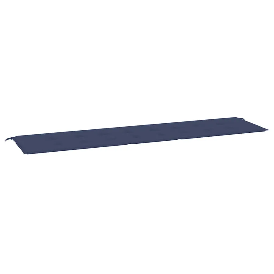 Coussin de banc de jardin bleu marine 200x50x3 cm tissu oxford - 2