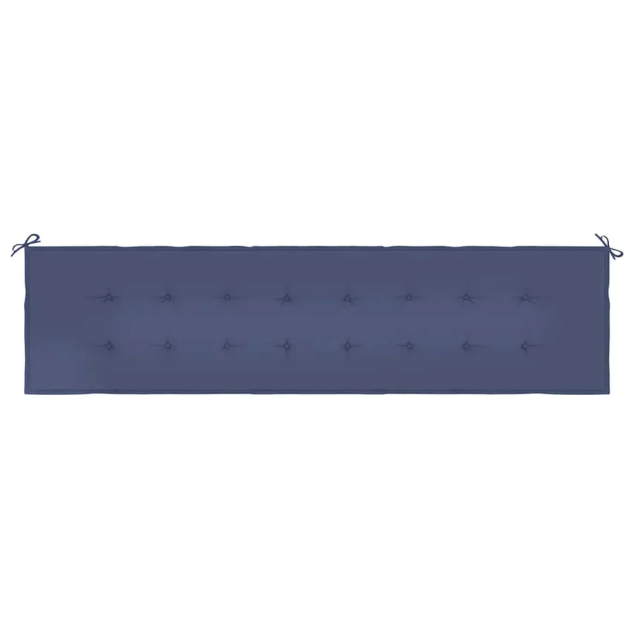 Coussin de banc de jardin bleu marine 200x50x3 cm tissu oxford - 4