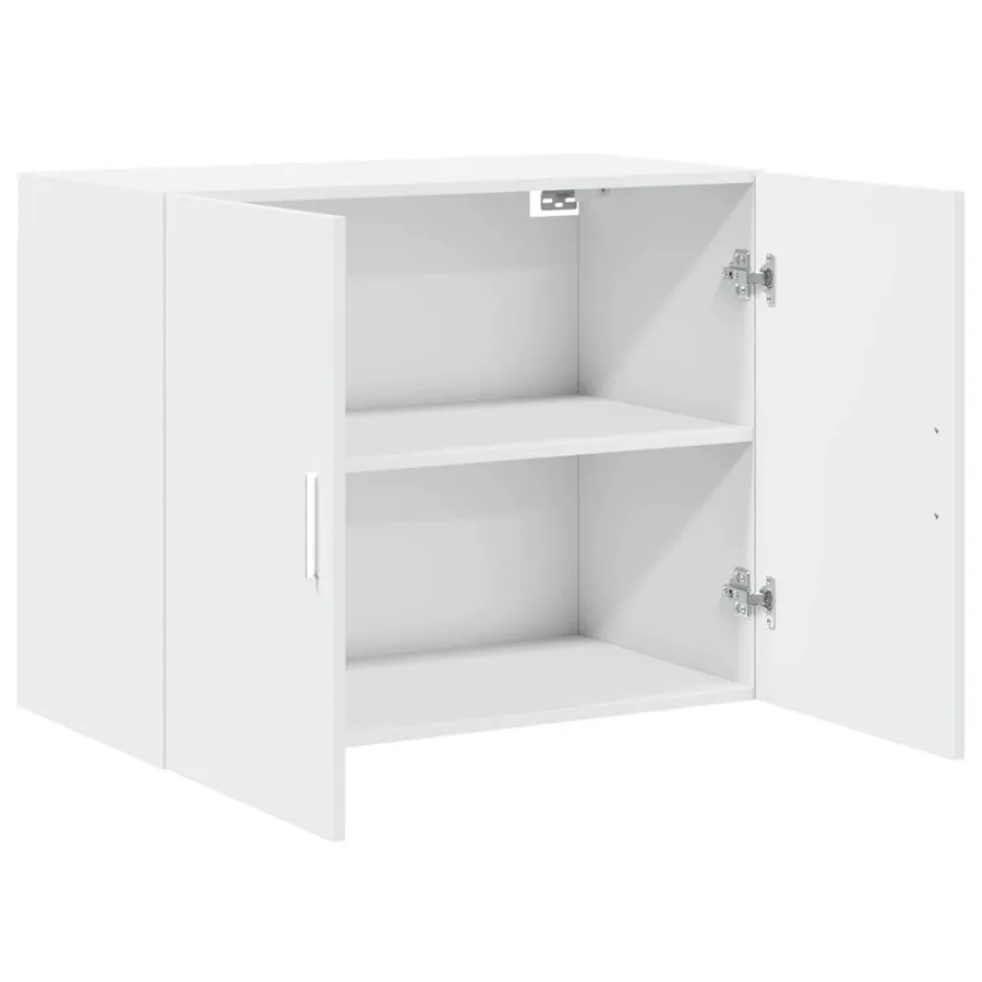 Armoire murale blanc 80x42,5x64 cm bois d'ingénierie - 7