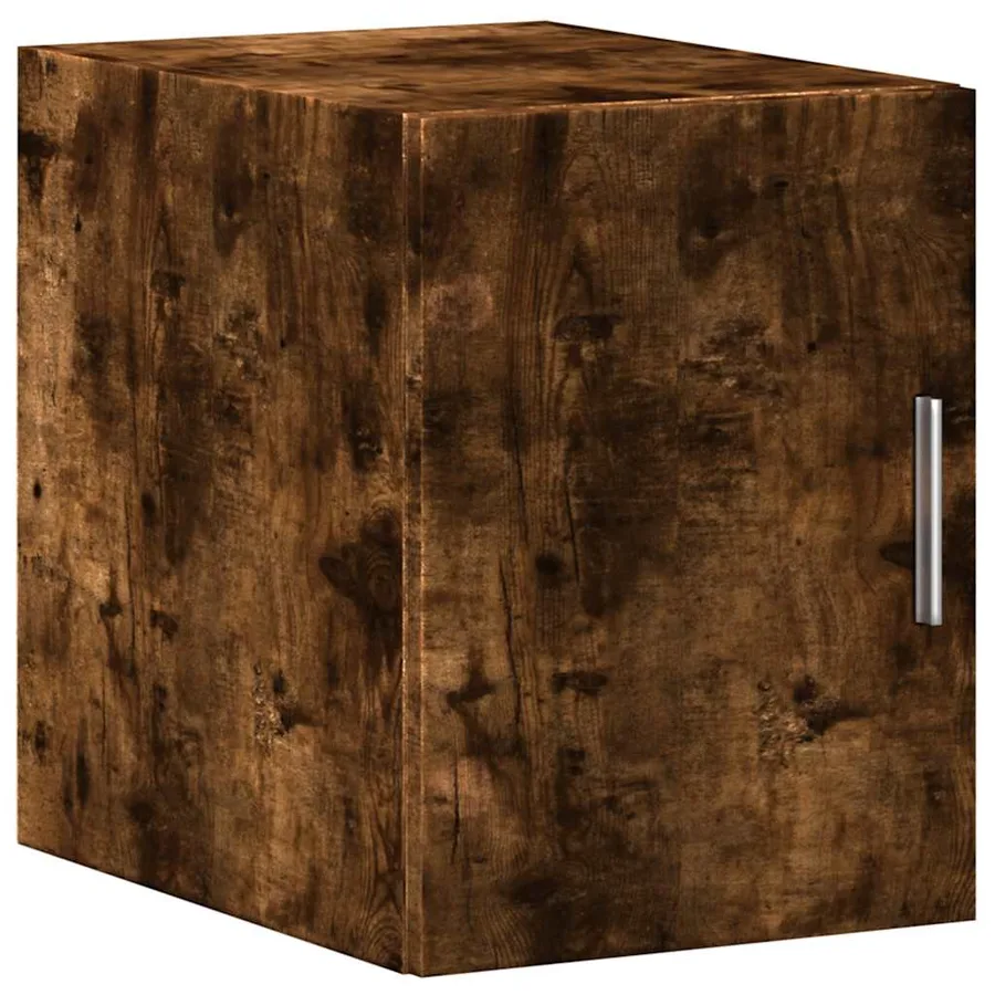 Armoire de rangement mince chêne fumé 30x42,5x225 cm - 5