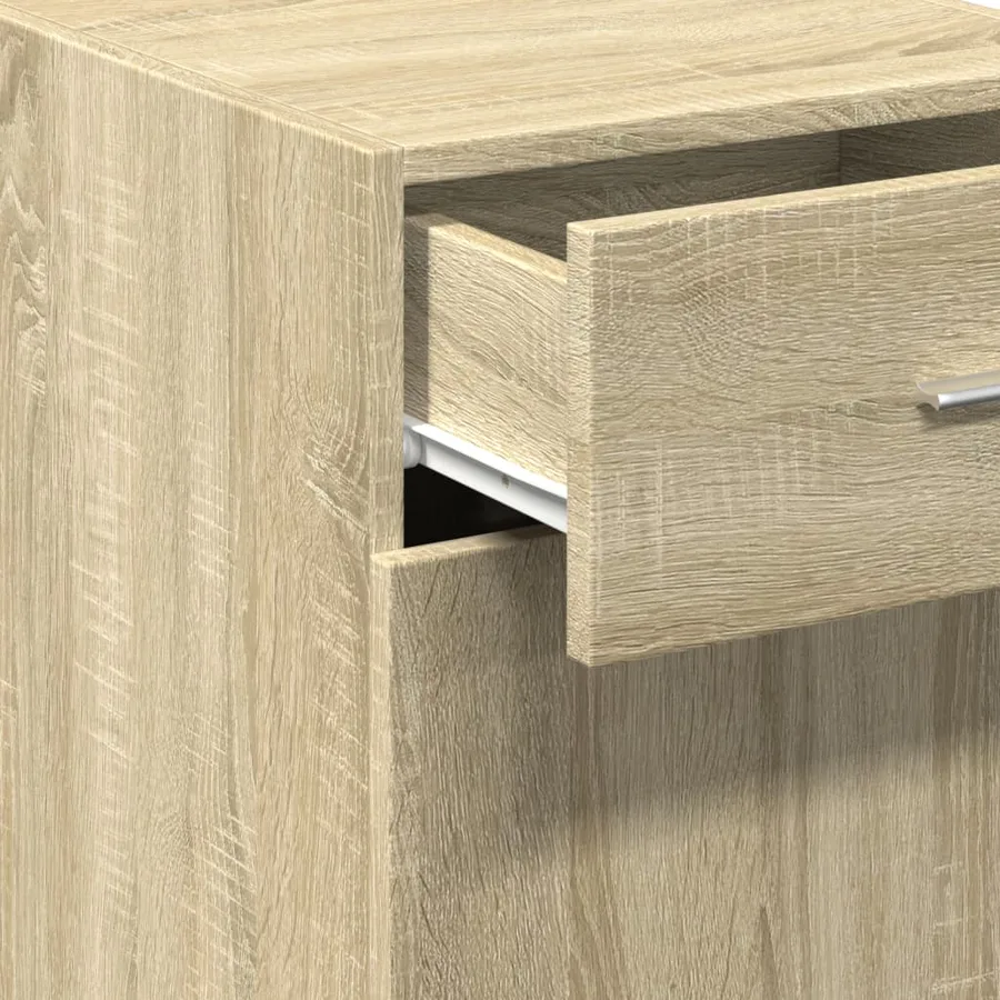 Buffet chêne sonoma 40x42,5x93 cm bois d'ingénierie - 9