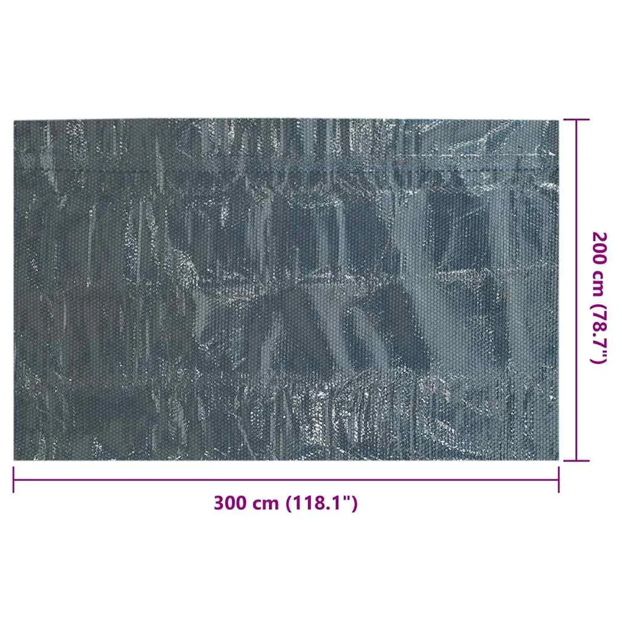 Floating pool solar film PE 300x200 cm Black and blue - 6