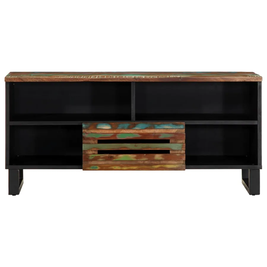 Meuble TV 100x34x46 cm bois d'acacia solide - 2