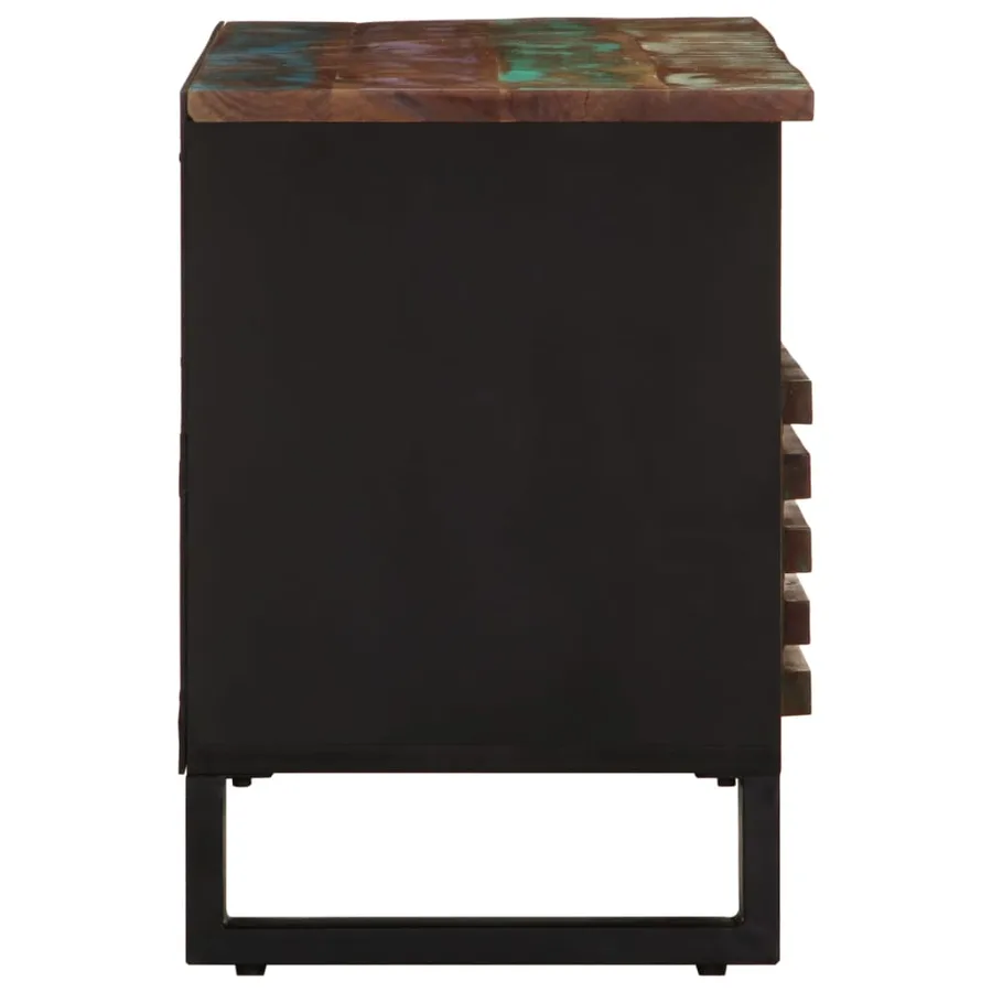 Meuble TV 100x34x46 cm bois d'acacia solide - 4