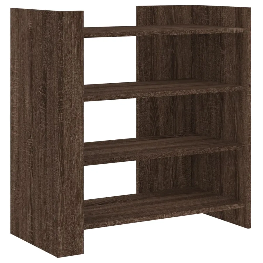 Buffet chêne marron 73,5x35x75 cm bois d'ingénierie - 2
