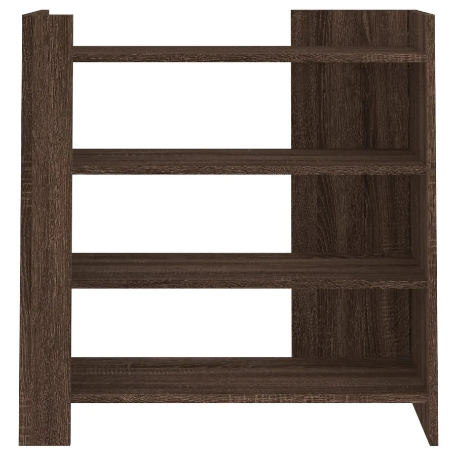 Buffet chêne marron 73,5x35x75 cm bois d'ingénierie - 4