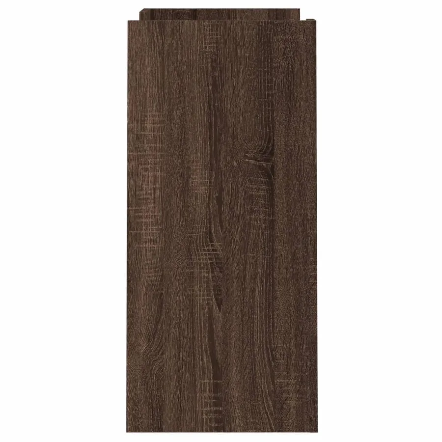 Buffet chêne marron 73,5x35x75 cm bois d'ingénierie - 5