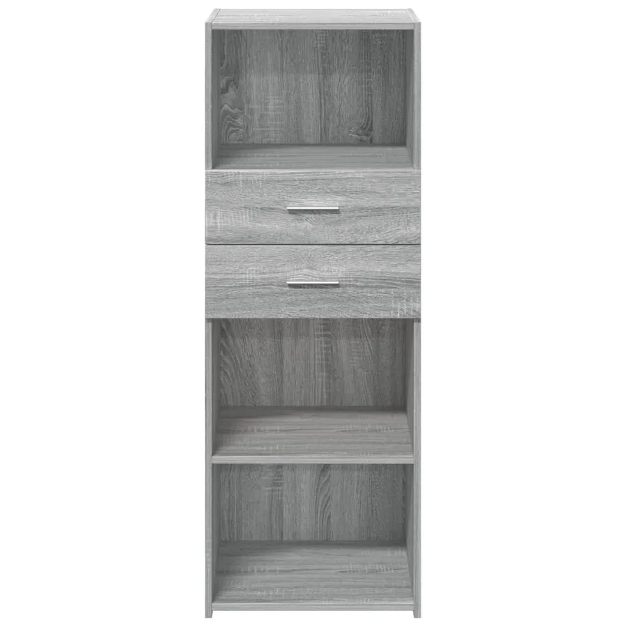 Buffet haut sonoma gris 45x42,5x124 cm bois d'ingénierie - 4