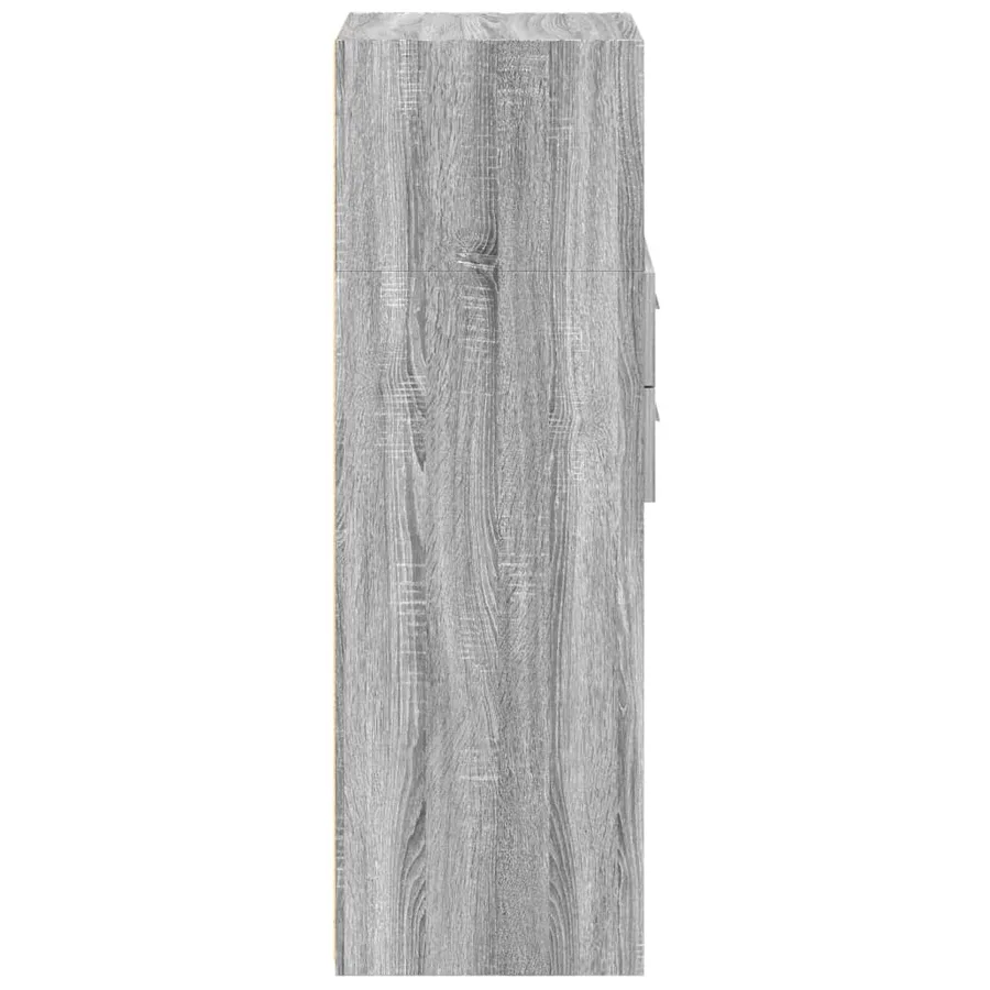 Buffet haut sonoma gris 45x42,5x124 cm bois d'ingénierie - 5