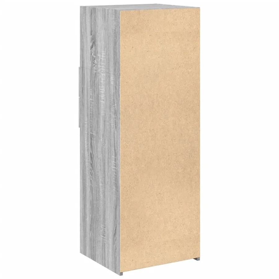 Buffet haut sonoma gris 45x42,5x124 cm bois d'ingénierie - 6