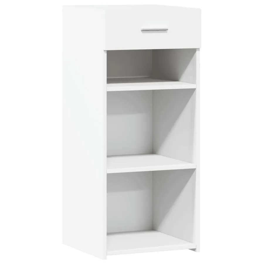 Buffet blanc 40x42,5x93 cm bois d'ingénierie - 2