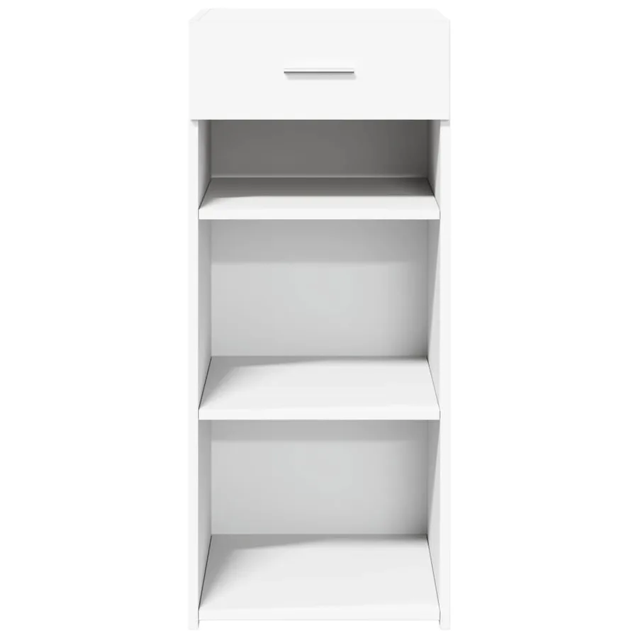 Buffet blanc 40x42,5x93 cm bois d'ingénierie - 4