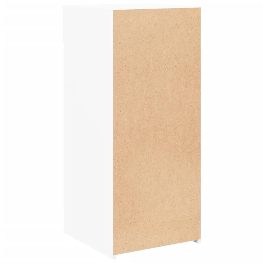 Buffet blanc 40x42,5x93 cm bois d'ingénierie - 6