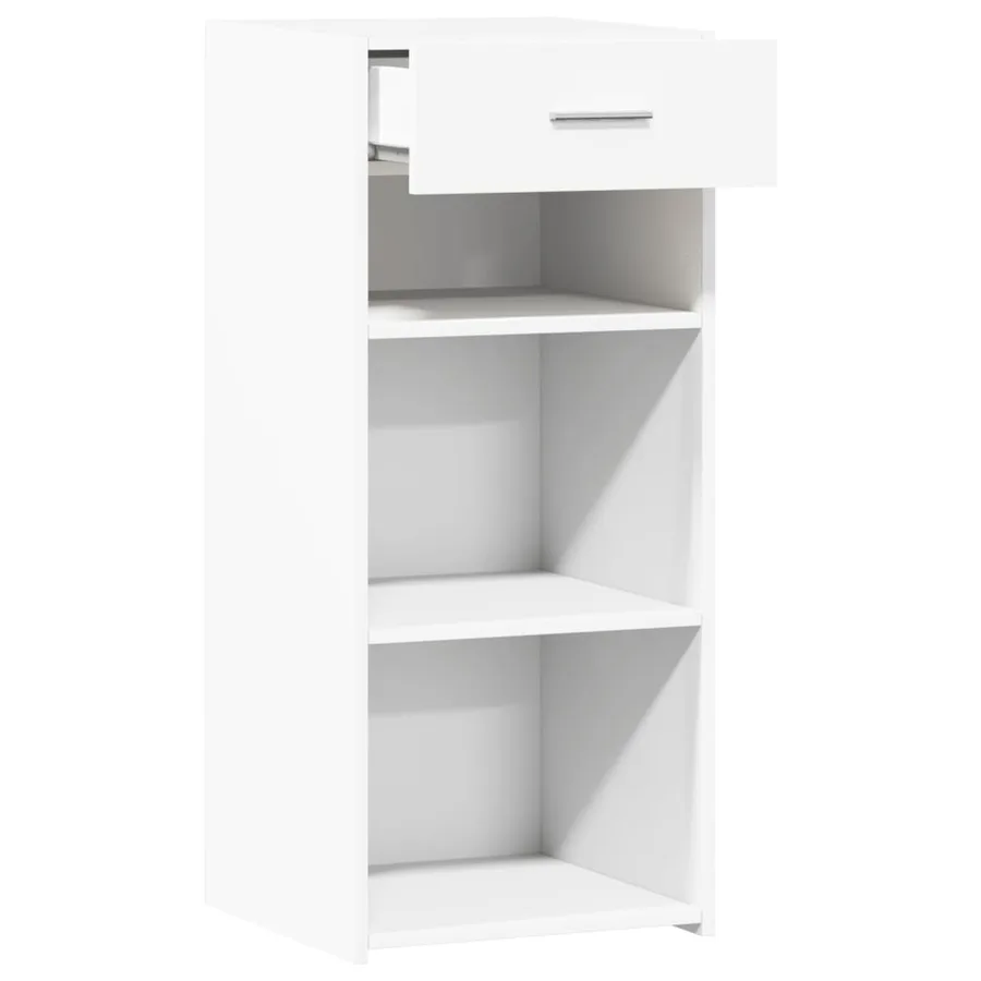 Buffet blanc 40x42,5x93 cm bois d'ingénierie - 7