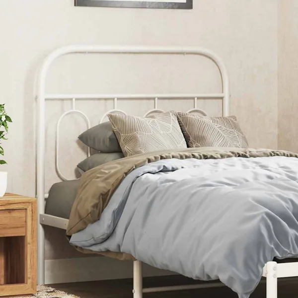 Tête de lit de remplacement métal blanc 80 cm
