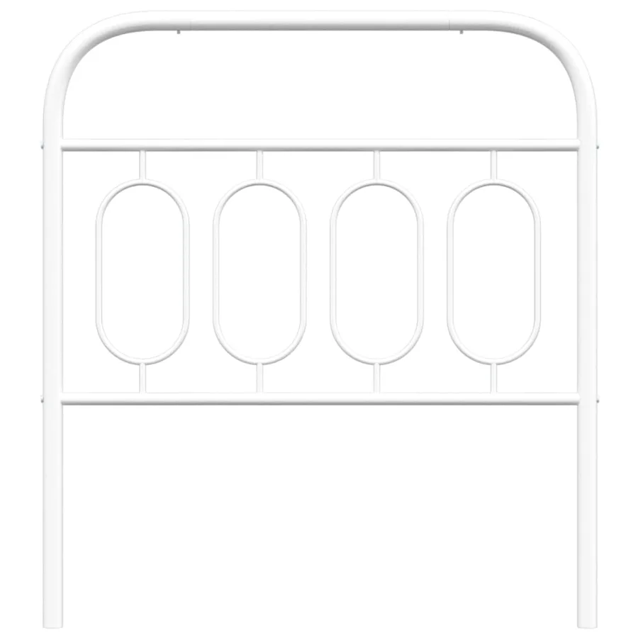 Tête de lit de remplacement métal blanc 80 cm - 4