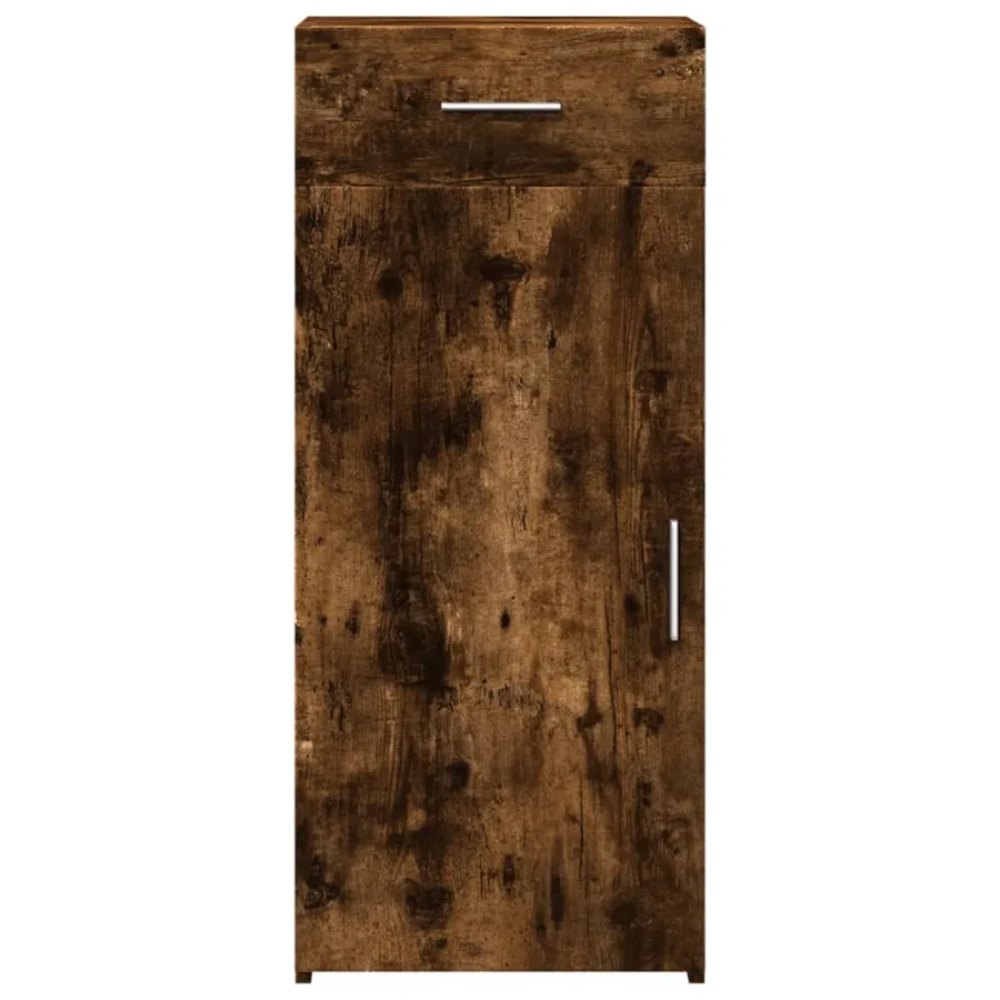 Buffet chêne fumé 40x42,5x93 cm bois d'ingénierie - 4