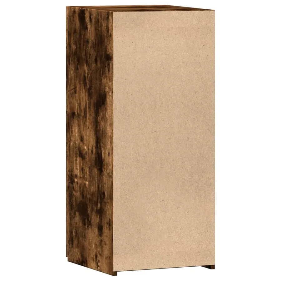 Buffet chêne fumé 40x42,5x93 cm bois d'ingénierie - 6