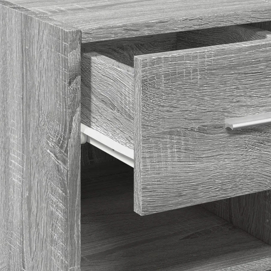 Buffet sonoma gris 40x42,5x93 cm bois d'ingénierie - 8
