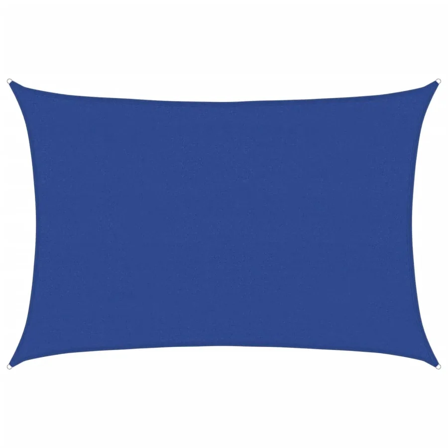 Voile d'ombrage 160 g/m² rectangulaire bleu 4x5 m PEHD - 2
