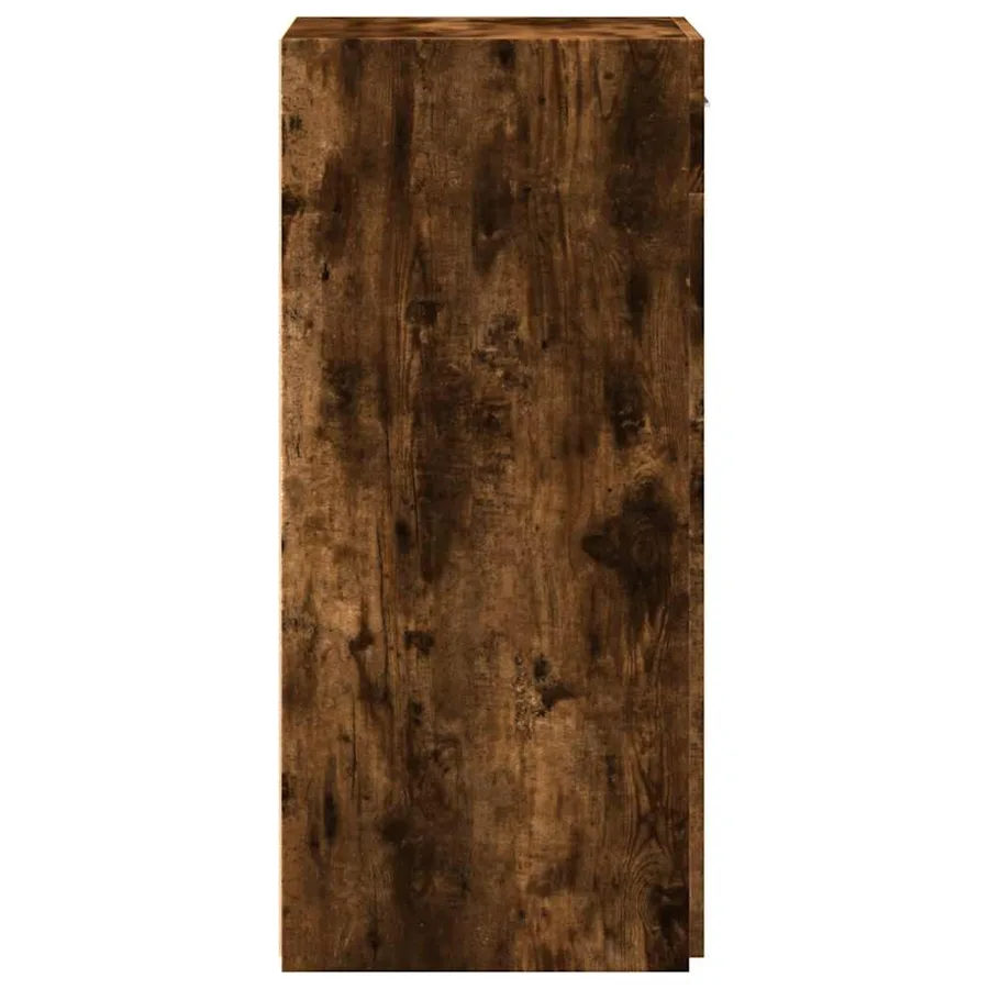 Buffet chêne fumé 45x42,5x93 cm bois d'ingénierie - 5