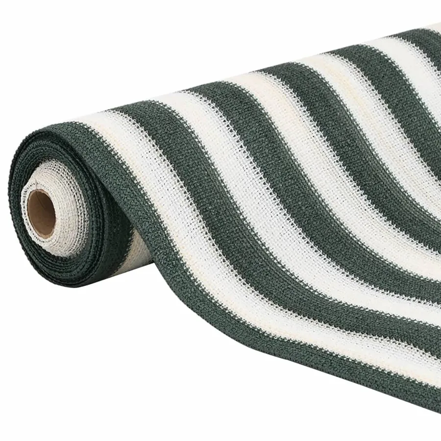 Filet brise-vue vert et blanc 1,5x10 m PEHD 195 g/m² - 3