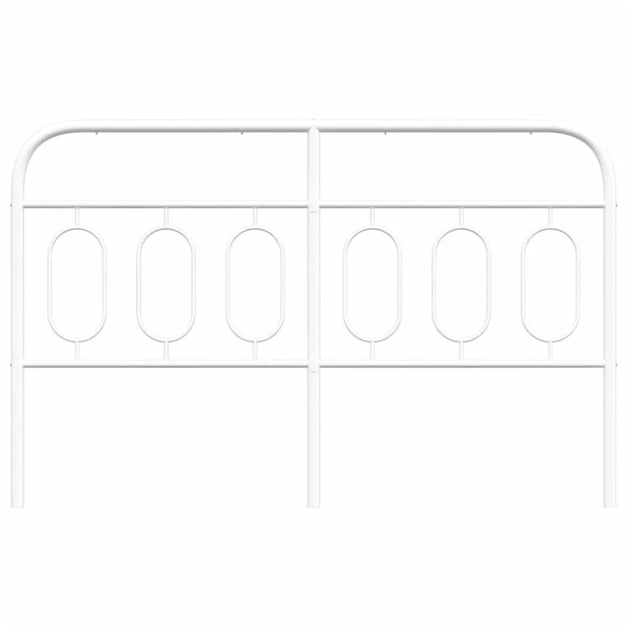 Tête de lit de remplacement métal blanc 137 cm - 4