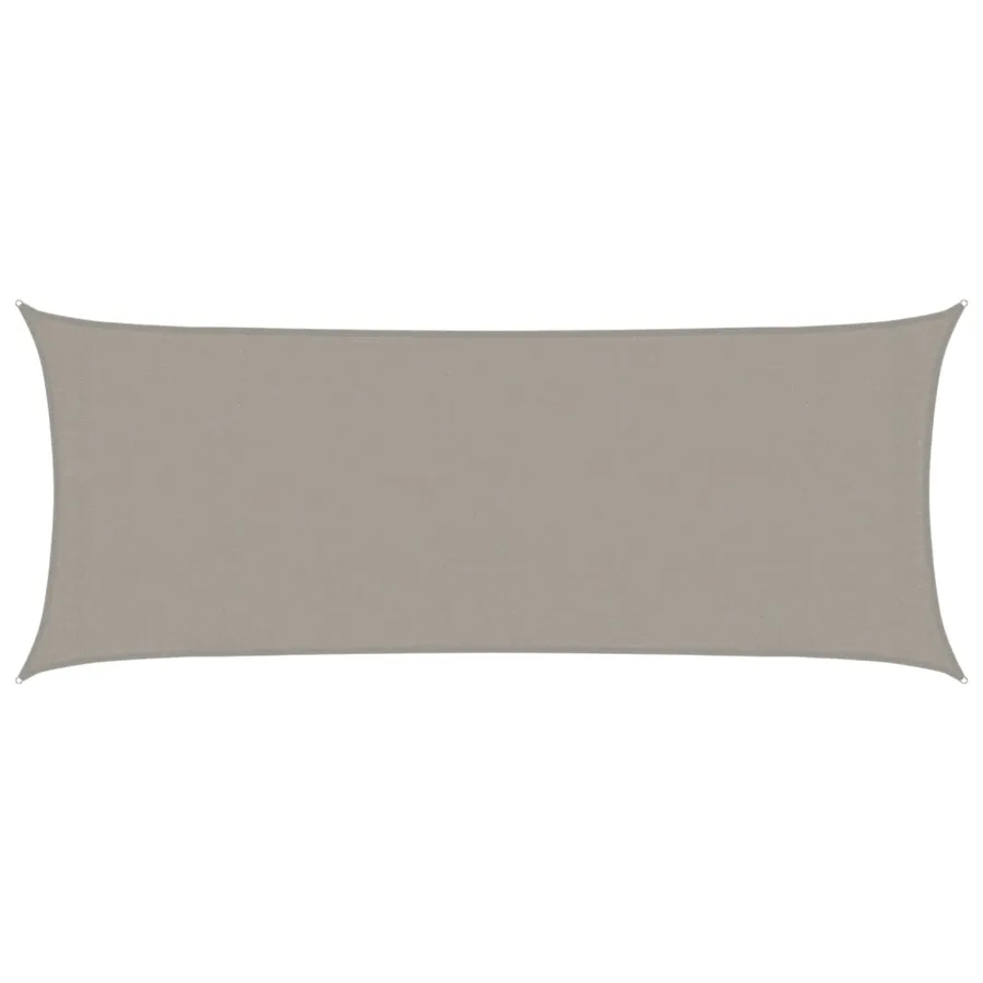 Voile d'ombrage 160 g/m² rectangulaire gris clair 2x5 m PEHD - 2